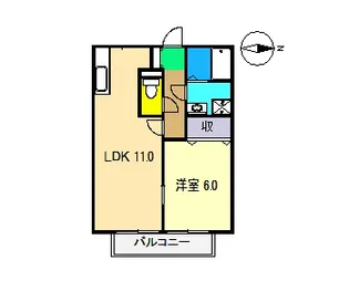 かもべ宮ノ丸【1階】の間取り