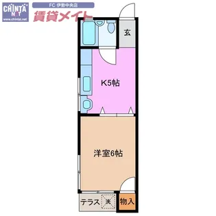 第2サンソンハイツ【1階】の間取り