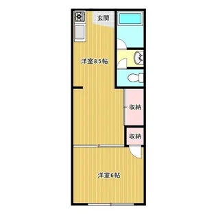 エースハイツ【1階】の間取り