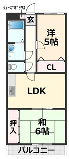 2DKの間取り画像