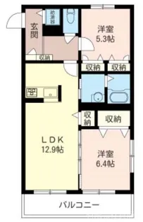 シャーメゾン武蔵小金井【1階】の間取り
