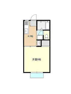 ビバライフ上宇部【2階】の間取り