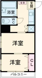 1LDKの間取り画像