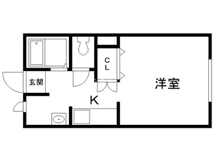 フラッツ桂木【2階】の間取り