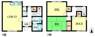奈良県奈良市朱雀1【一戸建】の間取り