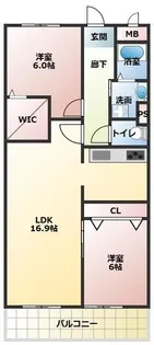 愛知県名古屋市港区七反野1【マンション】の間取り