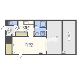 ラシーヌ御崎【8階】の間取り