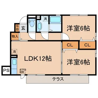 神奈川県横浜市保土ヶ谷区仏向町【アパート】の間取り
