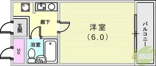 フルール岡本【4階】の間取り