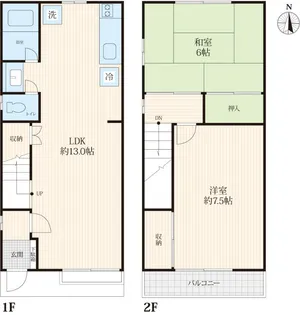 東京都練馬区大泉町5【一戸建】の間取り