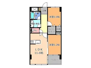 栃木県宇都宮市陽東5【マンション】の間取り