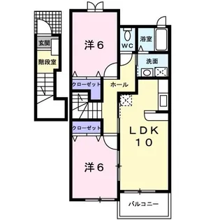 プラシードフィルIII【2階】の間取り