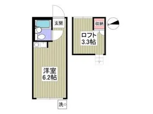 ペンション竹ノ塚【1階】の間取り