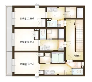ロックリッジハウス【2階】の間取り