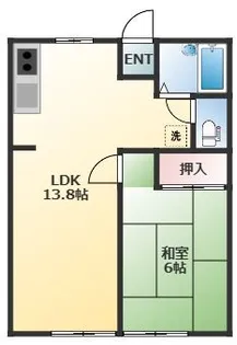 埼玉県所沢市緑町4【アパート】の間取り
