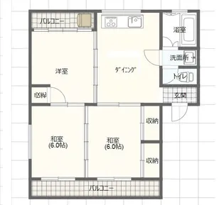 柳原コーポ【3階】の間取り