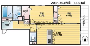(仮称)大阪市浪速区難波中3丁目ヘーベルメゾン・旭化成ヘーベルメゾンH【3階】の間取り