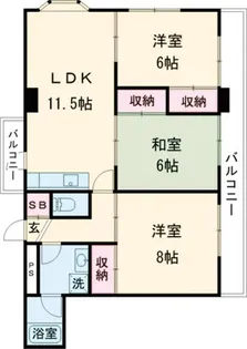 メゾン田中【3階】の間取り