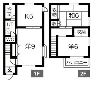 岐阜県瑞穂市穂積【一戸建】の間取り
