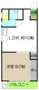 コーポ・プチクレール【2階】の間取り