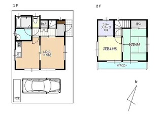 埼玉県狭山市大字北入曽【一戸建】の間取り