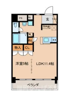 パストラーレ米長【6階】の間取り