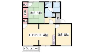 タウニィ優生 A棟【1階】の間取り