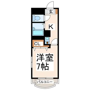 プロムナード京町台【6階】の間取り