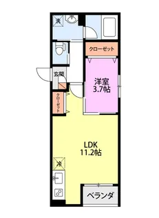 3TWO文京町【3階】の間取り
