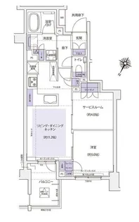 KDXレジデンス横濱紅葉坂【4階】の間取り