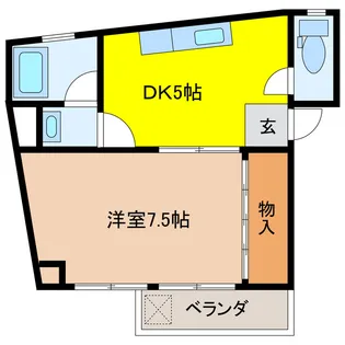 岐阜県岐阜市高砂町3【マンション】の間取り
