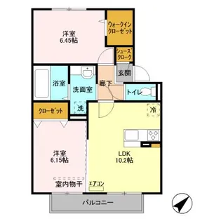 バードネイチャー A棟【2階】の間取り