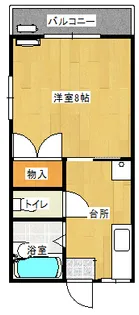 宮城県仙台市宮城野区白鳥2【アパート】の間取り