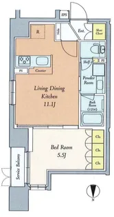 クレストコート西巣鴨【2階】の間取り