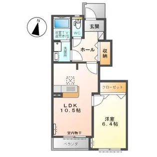 ボンヌール【1階】の間取り