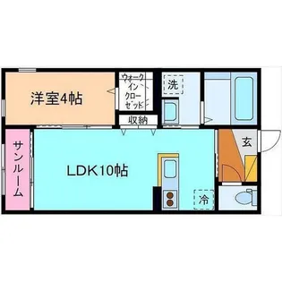 M&Y下冨居【1階】の間取り