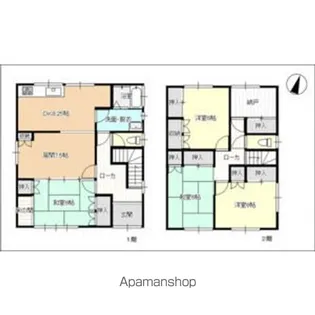 岐阜県岐阜市近島4【一戸建】の間取り