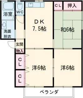 コスモス【2階】の間取り