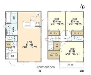 東京都府中市西府町5【一戸建】の間取り