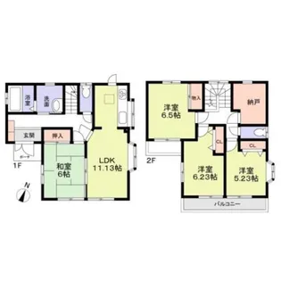 千葉県船橋市習志野台4【一戸建】の間取り