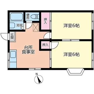ファミーユ衣笠【2階】の間取り