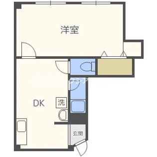 1Kの間取り画像