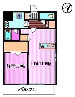 アロッジオII【3階】の間取り