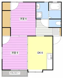 メイプル岩井【1階】の間取り
