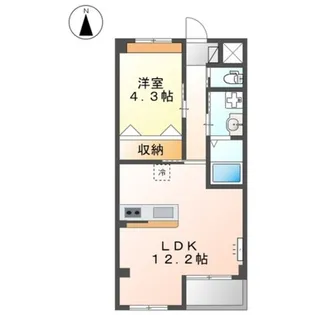 flores de cerezo【3階】の間取り