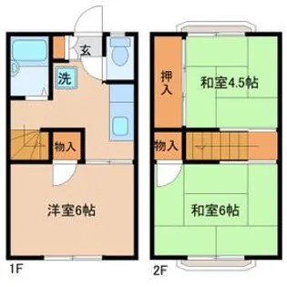 コーポクエールII【1階】の間取り