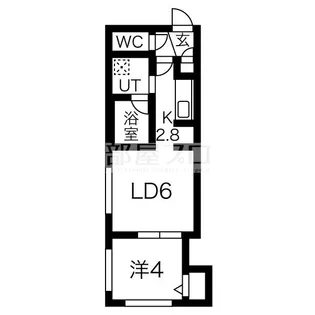 Platine大通南【1階】の間取り