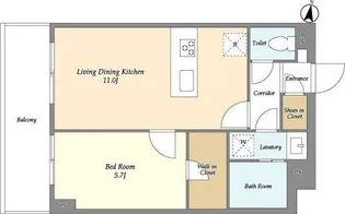 メゾンドオンディーヌ【2階】の間取り