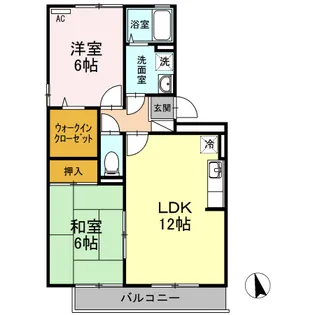 ソニア リーベB棟【2階】の間取り