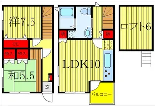 東京都文京区本駒込4【一戸建】の間取り